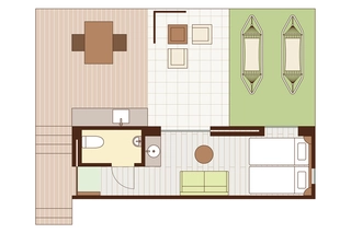 【グランピングオーシャンビューツイン】23平米（禁煙）