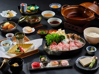 【ご夕食メイン】海の幸をふんだんに使用した「海鮮しゃぶしゃぶ」