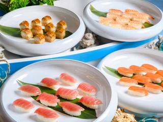夕食バイキング｜海の幸をお寿司で楽しむ贅沢な夕食
