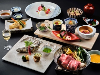 夕食（和食）｜五感で味わう贅沢な和会席。旬の旨味が詰まった至福の夕食。