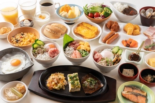 【朝食】バイキング料理　写真は一例