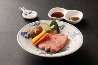 【夕食】別注料理・飛騨牛ステーキ