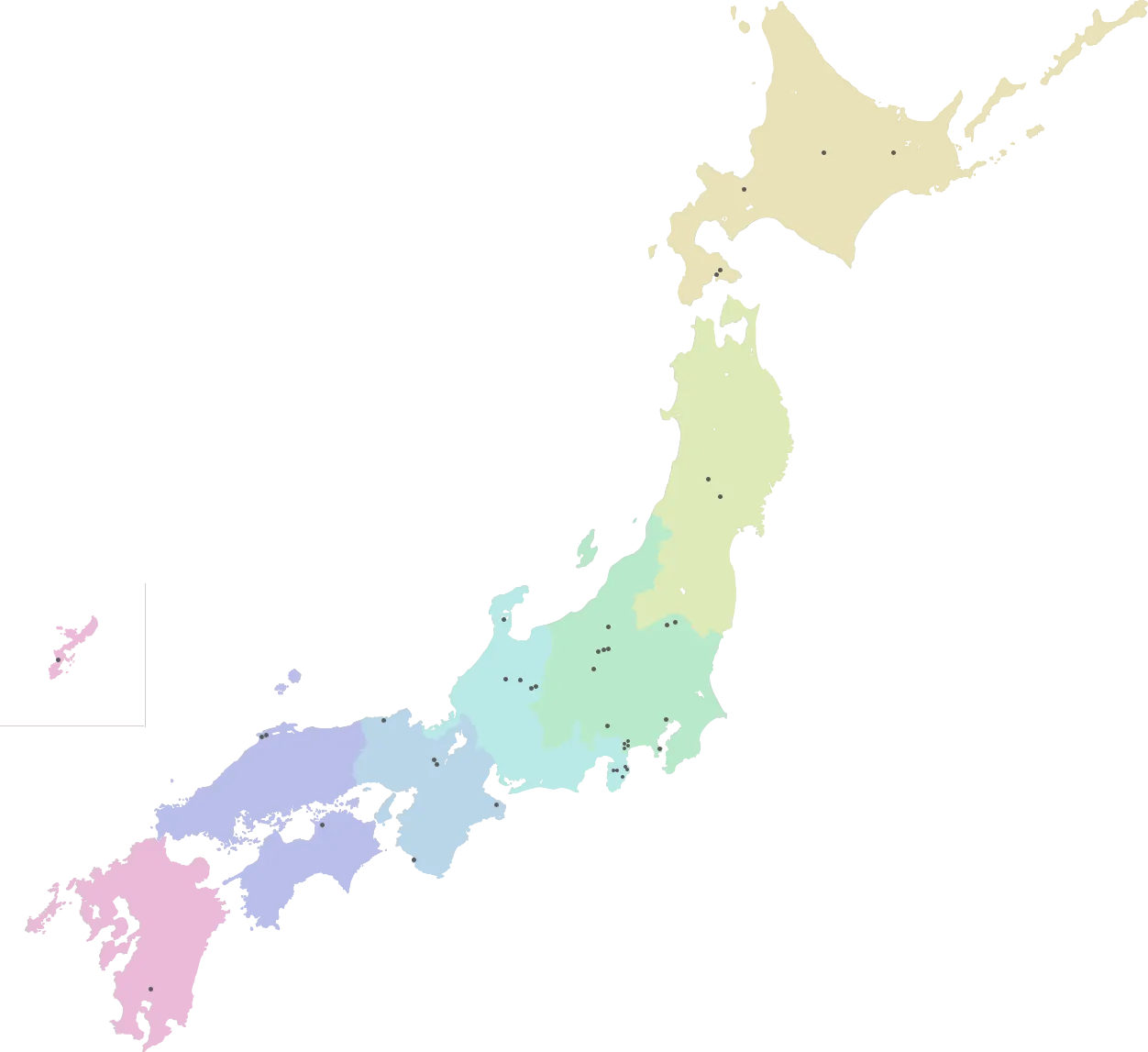 画像：日本列島