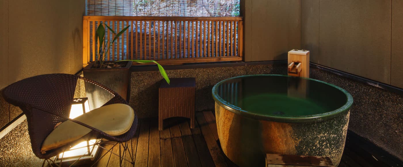 緑山:客室露天風呂