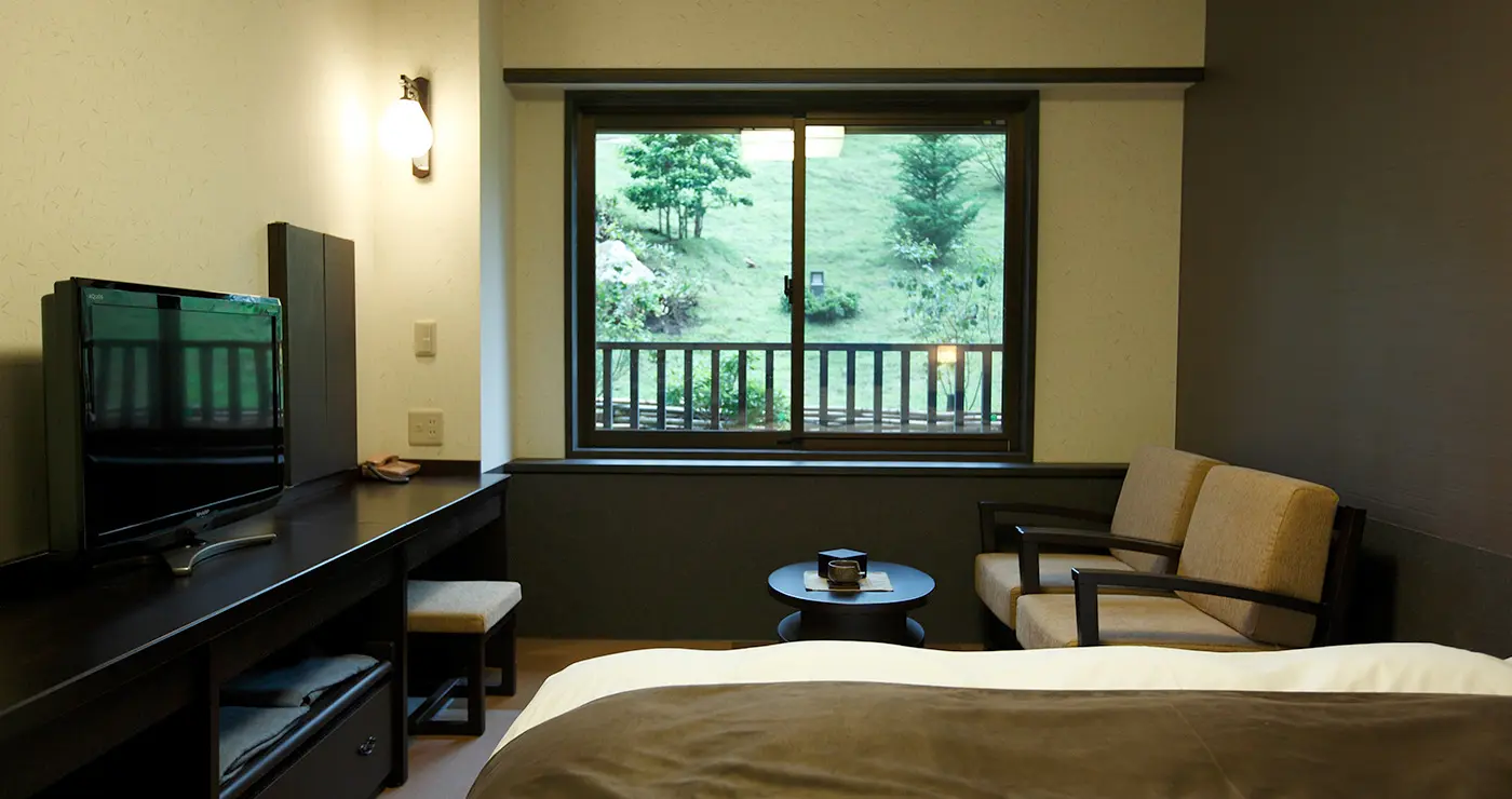 写真:和風ダブルの窓側