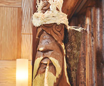 木彫りの酋長