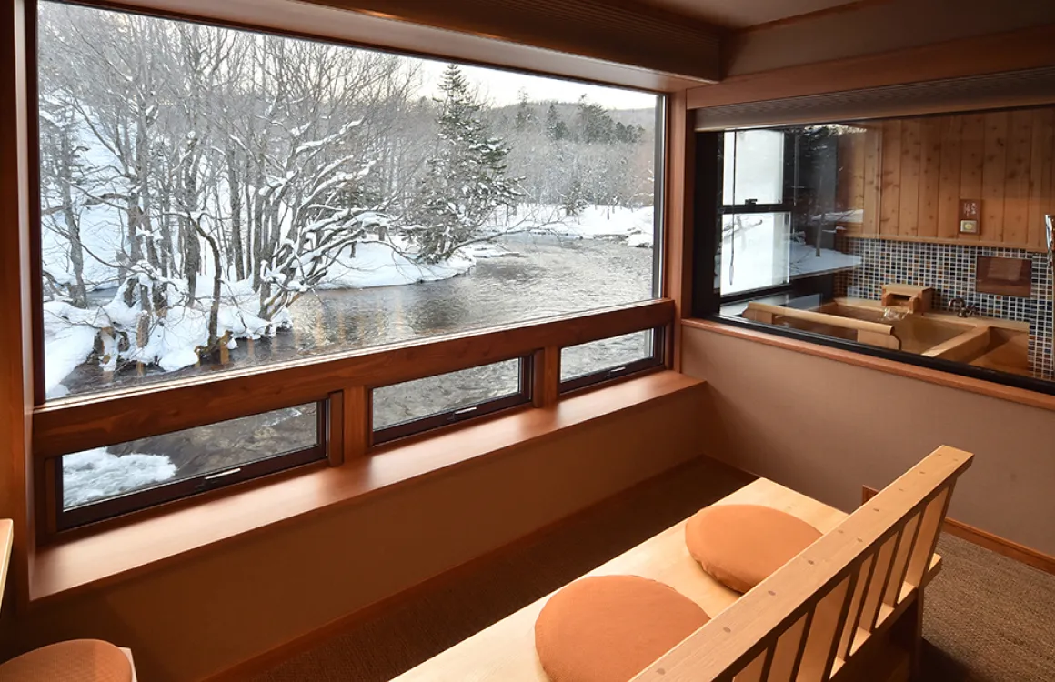 写真:客室露天風呂