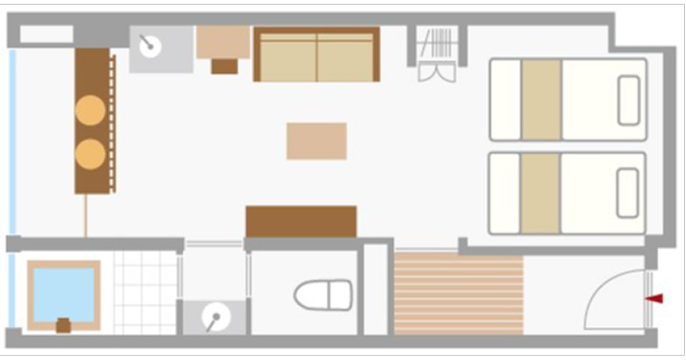 写真:和ベットのある寝室