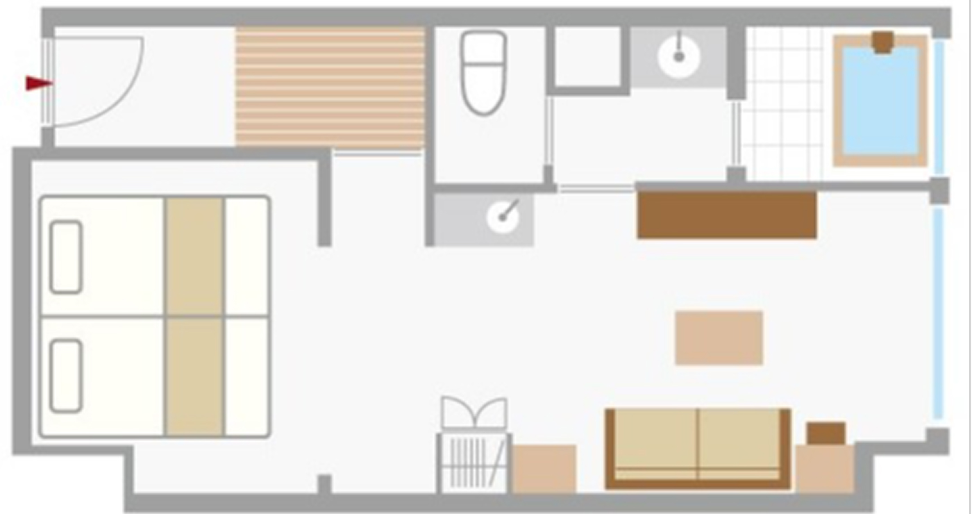 写真:和ベットのある寝室