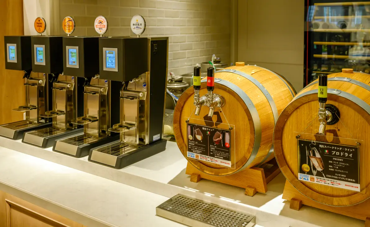 写真：ドリンクコーナー