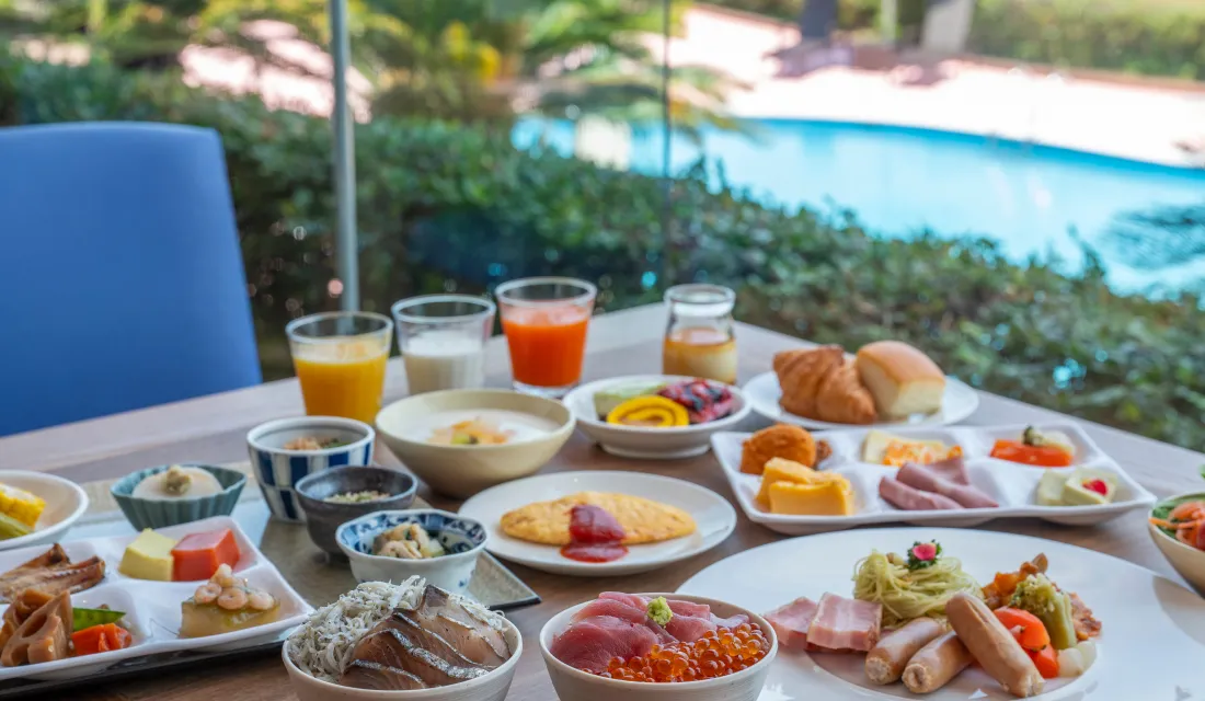 写真:朝食
