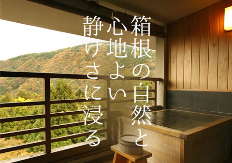 箱根の自然と 心地よい静けさに浸る