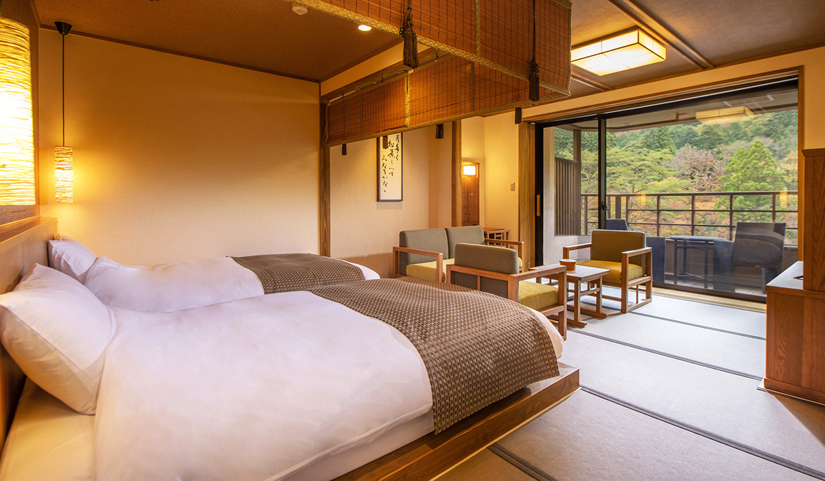 ご家族・ファミリーにもおすすめの天然温泉露天風呂付き客室-フォース