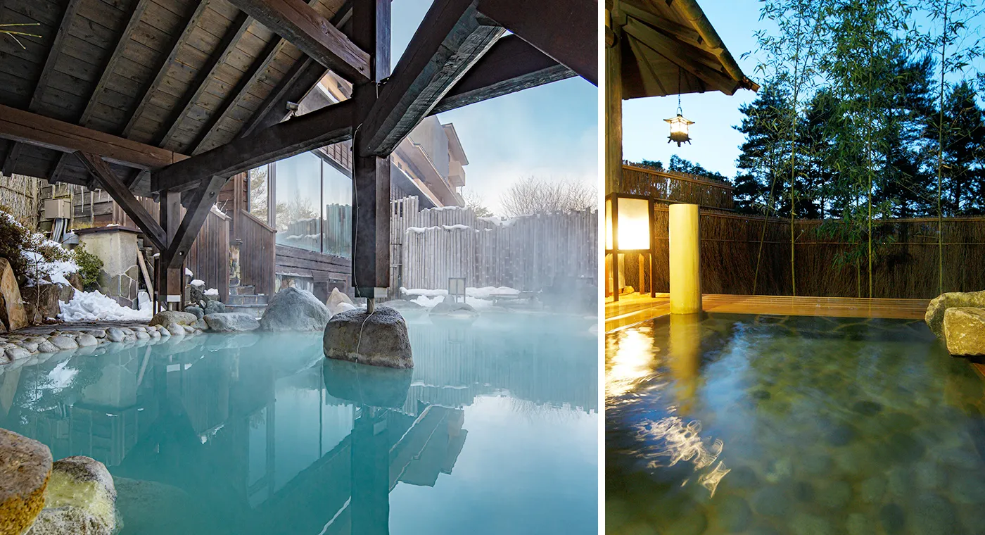 無料貸切露天風呂・贅沢な空間・選べる3種類