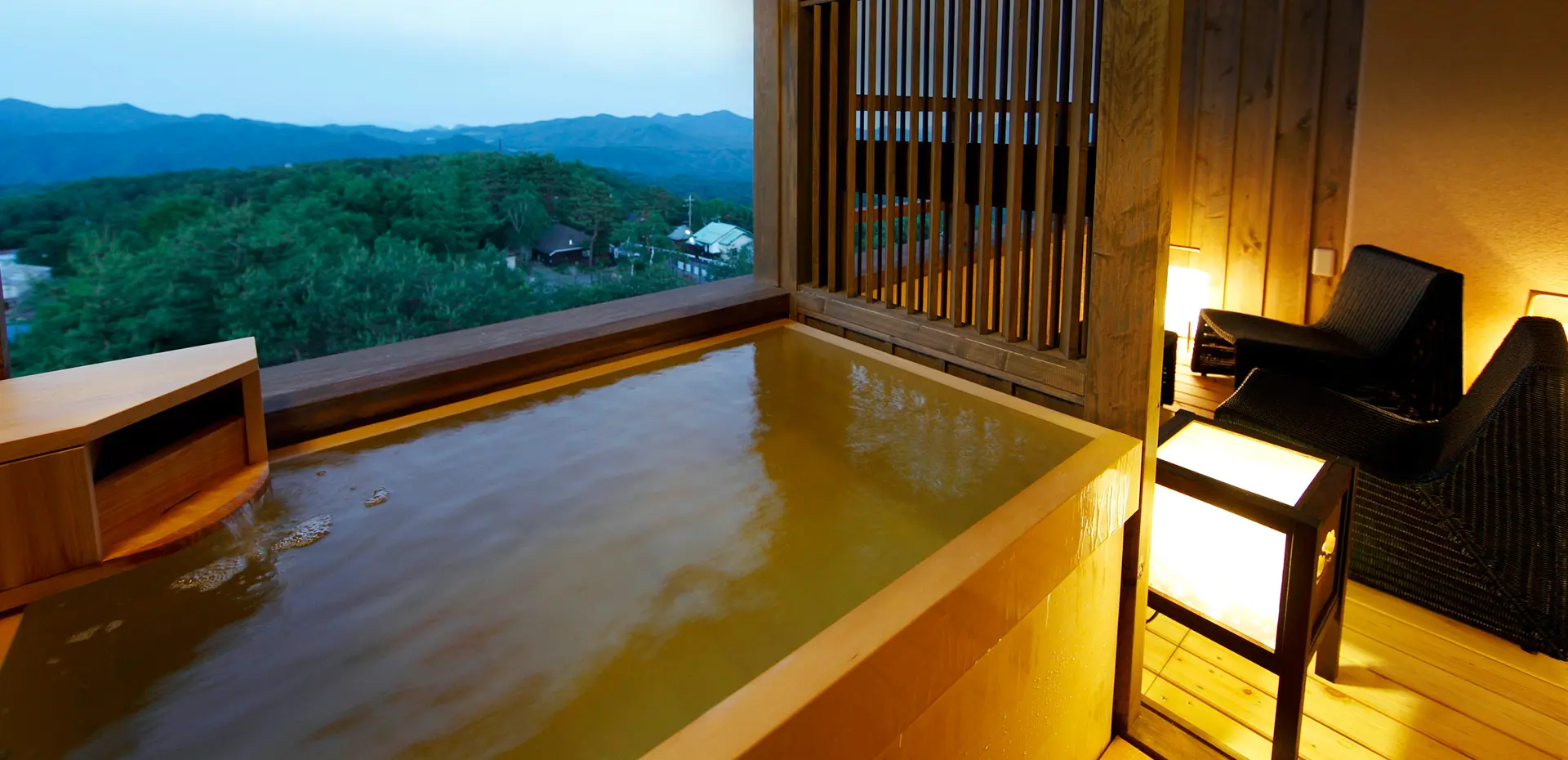 カップルにおすすめな温泉露天風呂付き客室