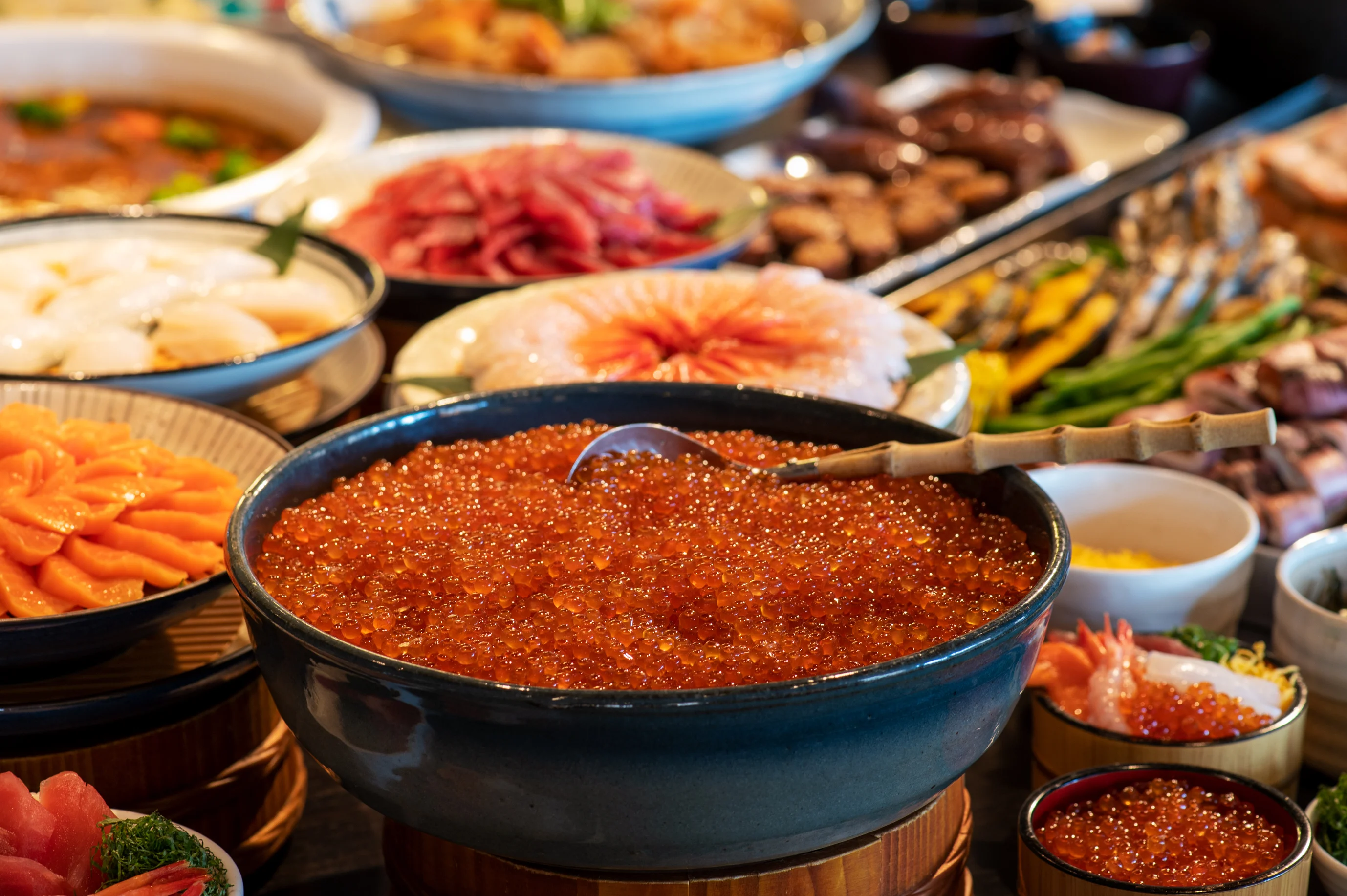 朝食では海鮮が充実